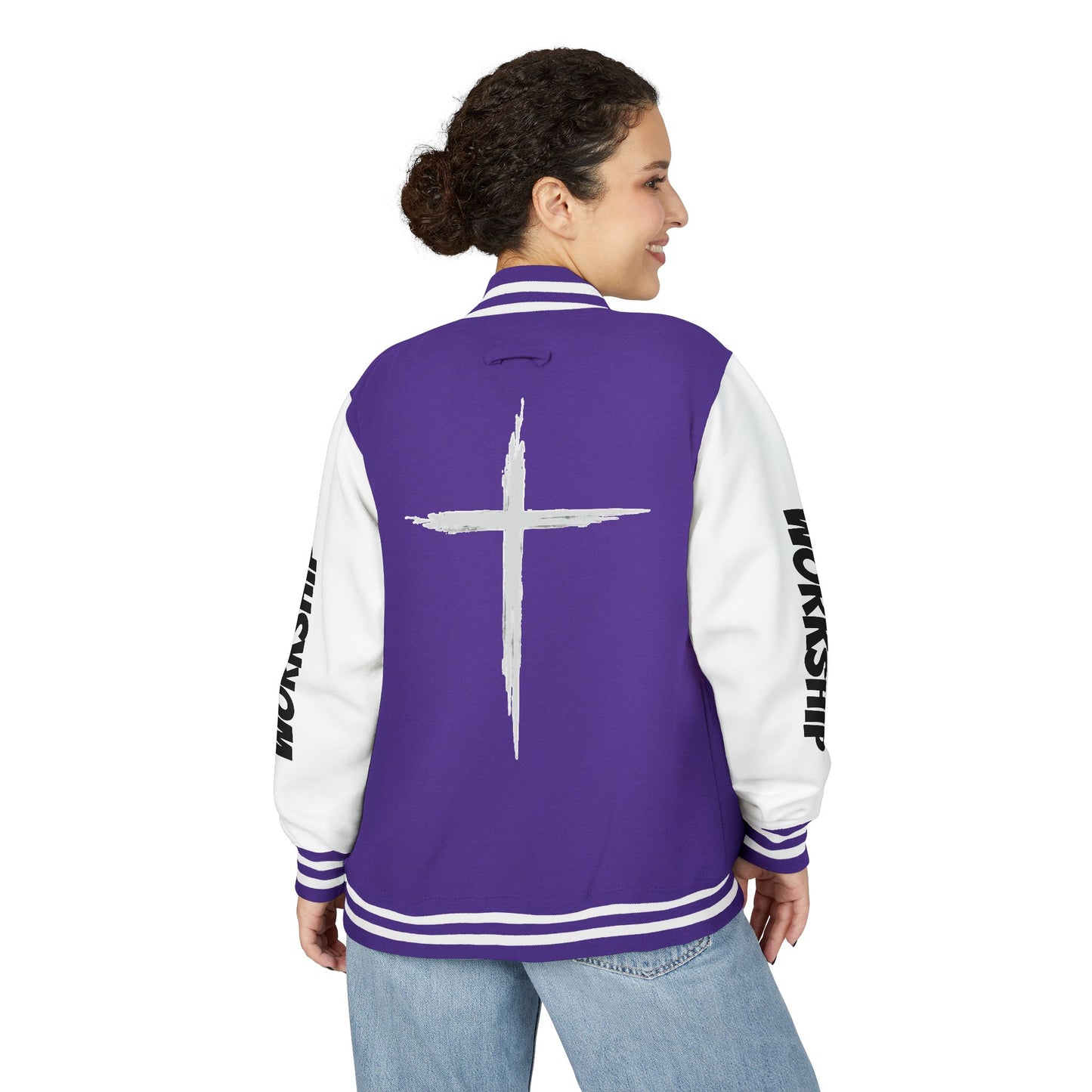 Minimilist Christian Heavyweight Letterman Jacket - Daylight Drip
