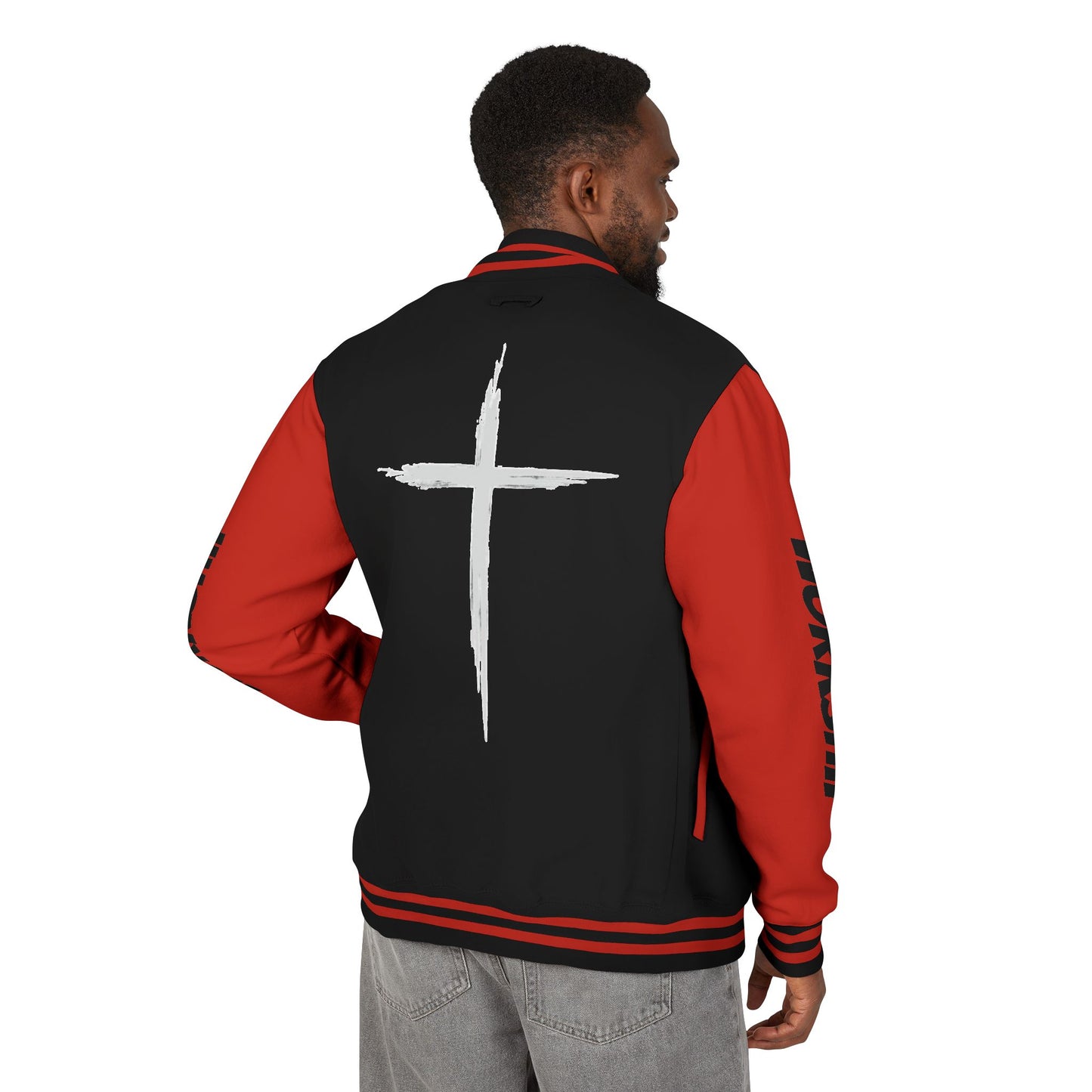 Minimilist Christian Heavyweight Letterman Jacket - Daylight Drip