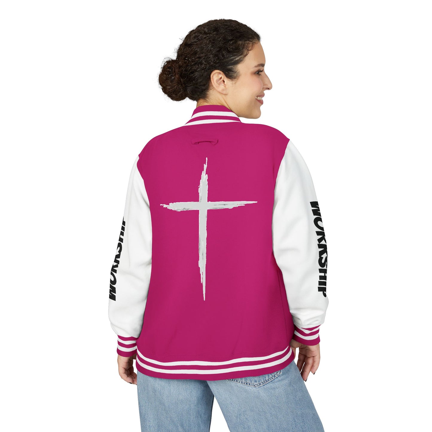Minimilist Christian Heavyweight Letterman Jacket - Daylight Drip