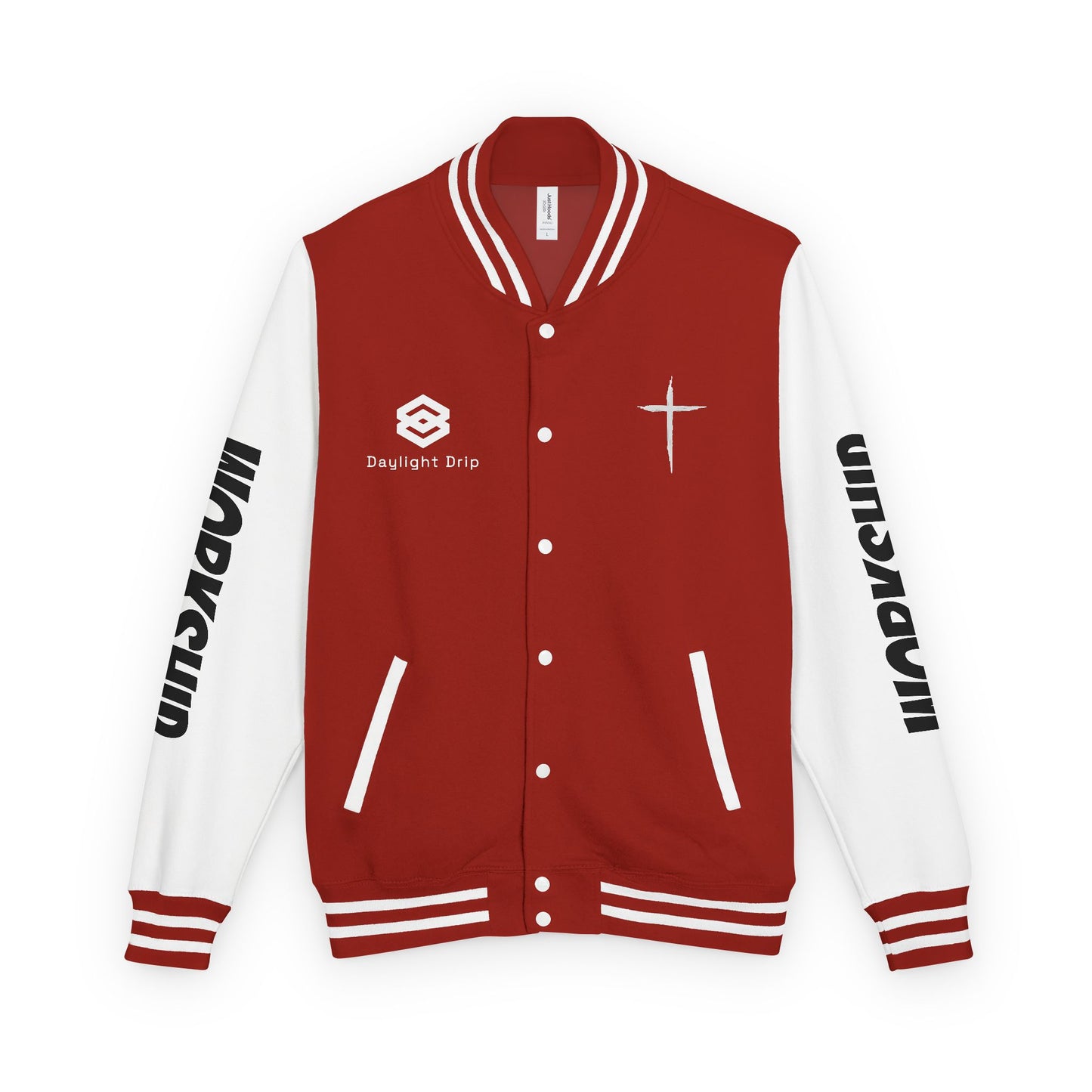 Minimilist Christian Heavyweight Letterman Jacket - Daylight Drip