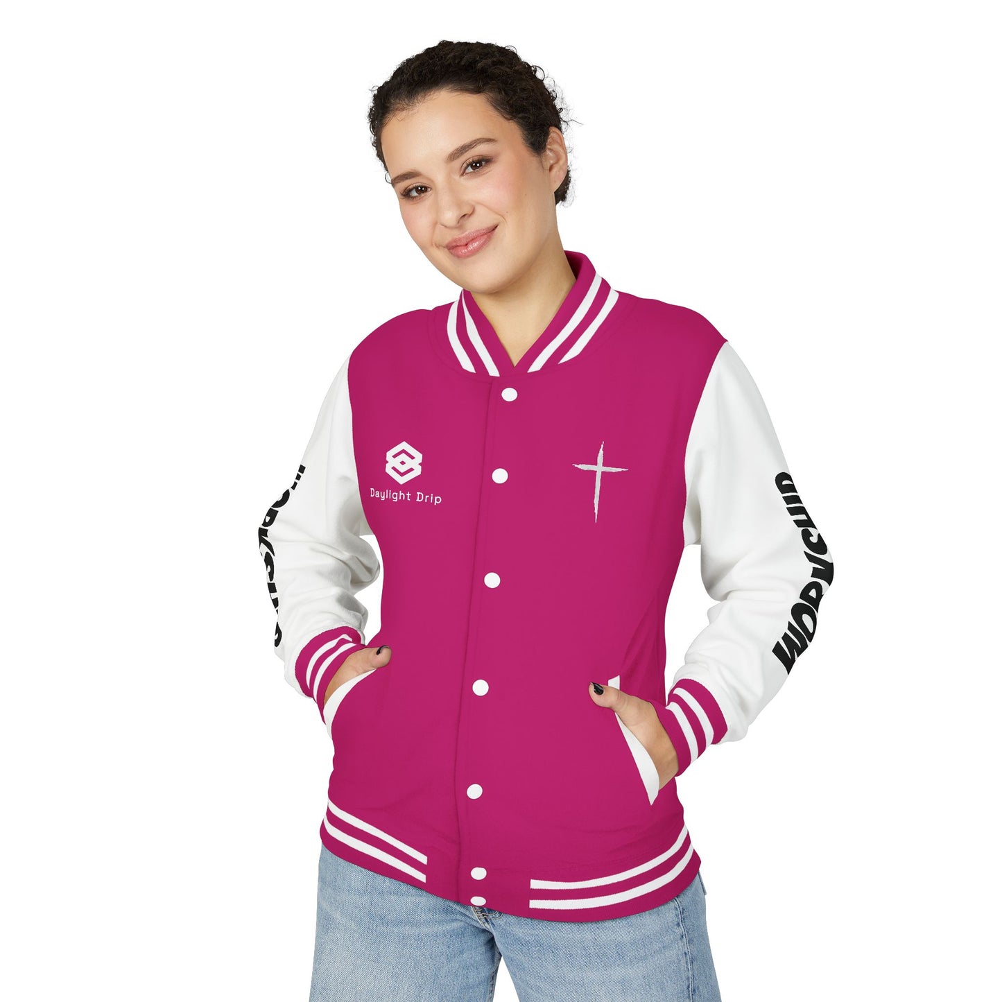 Minimilist Christian Heavyweight Letterman Jacket - Daylight Drip