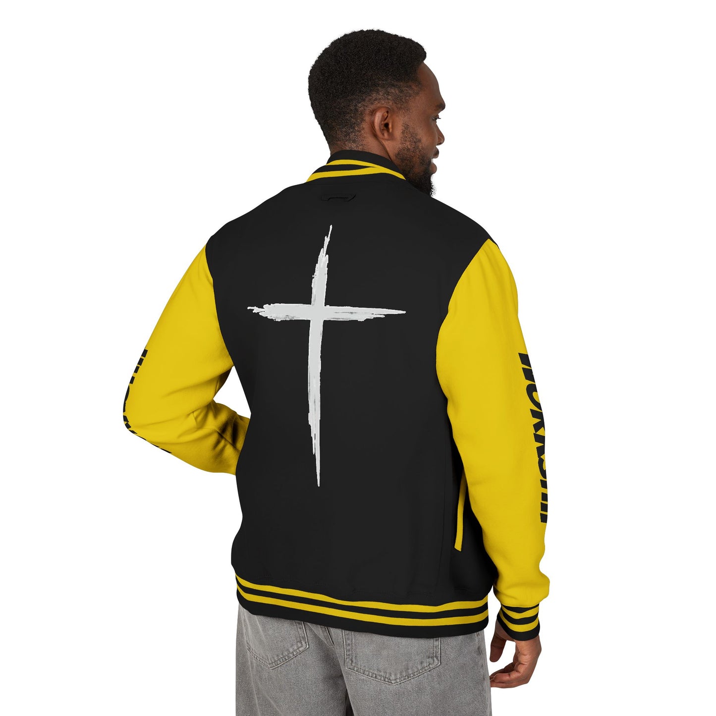 Minimilist Christian Heavyweight Letterman Jacket - Daylight Drip