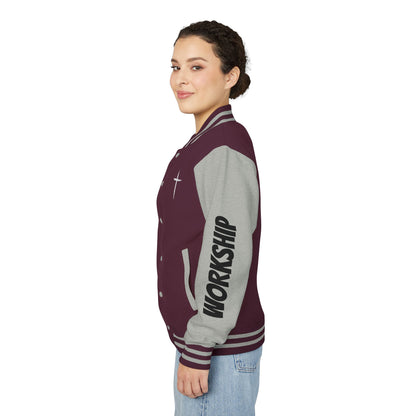 Minimilist Christian Heavyweight Letterman Jacket - Daylight Drip