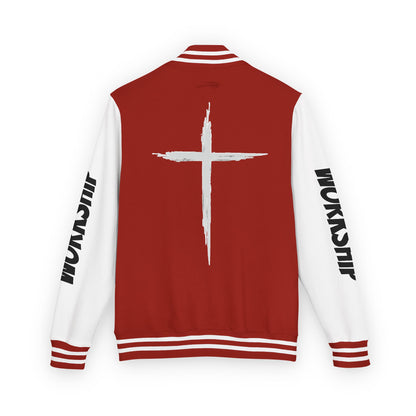 Minimilist Christian Heavyweight Letterman Jacket - Daylight Drip