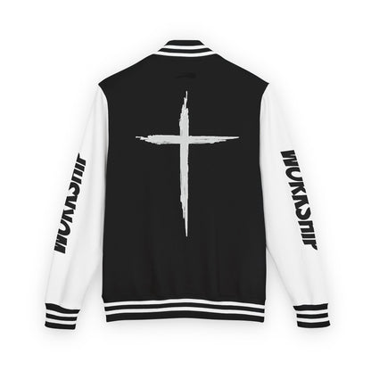 Minimilist Christian Heavyweight Letterman Jacket - Daylight Drip