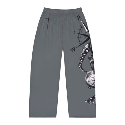 Men's Pajama Pants Biker Faith Compass Design - Daylight Drip