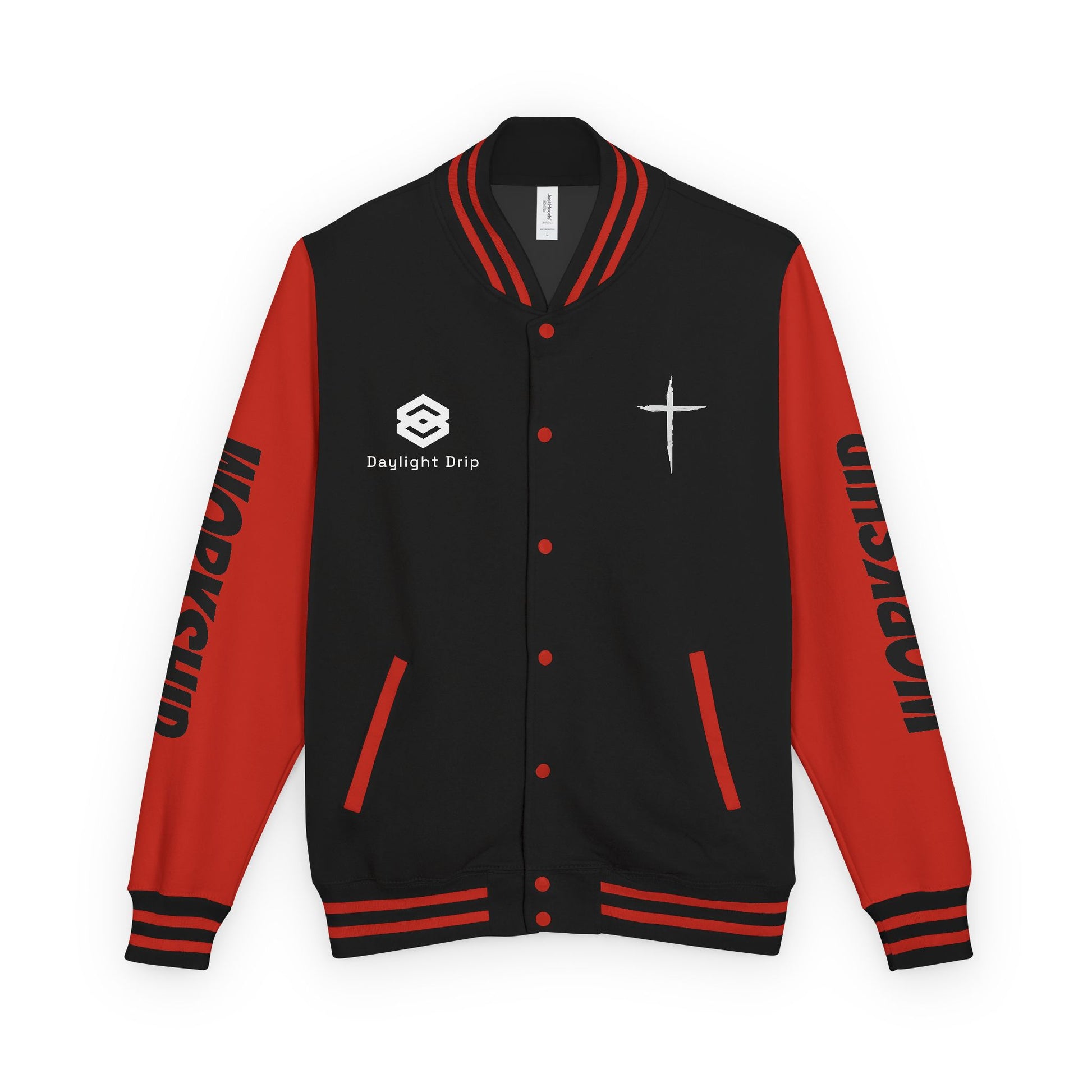 Minimilist Christian Heavyweight Letterman Jacket - Daylight Drip