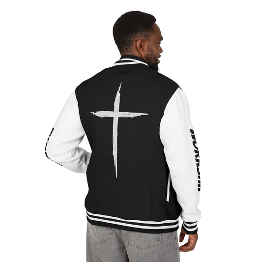 Minimilist Christian Heavyweight Letterman Jacket - Daylight Drip