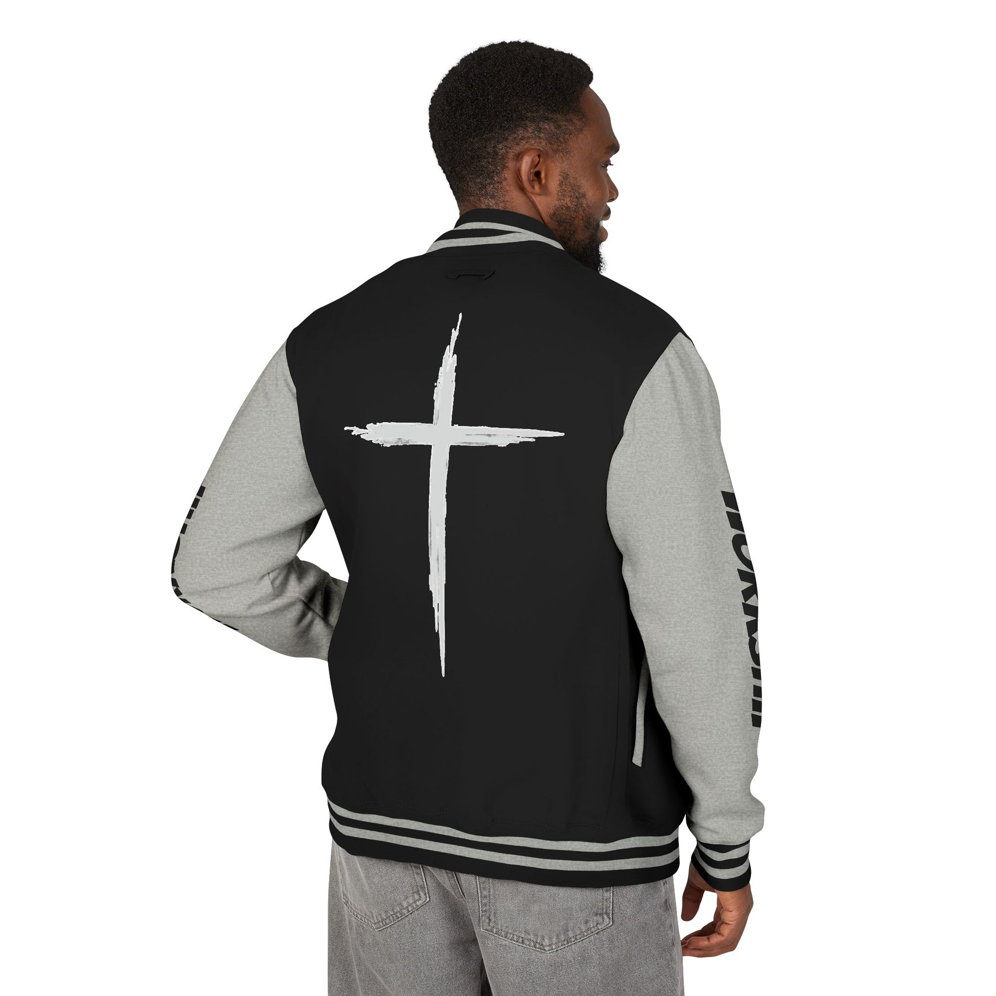 Minimilist Christian Heavyweight Letterman Jacket - Daylight Drip