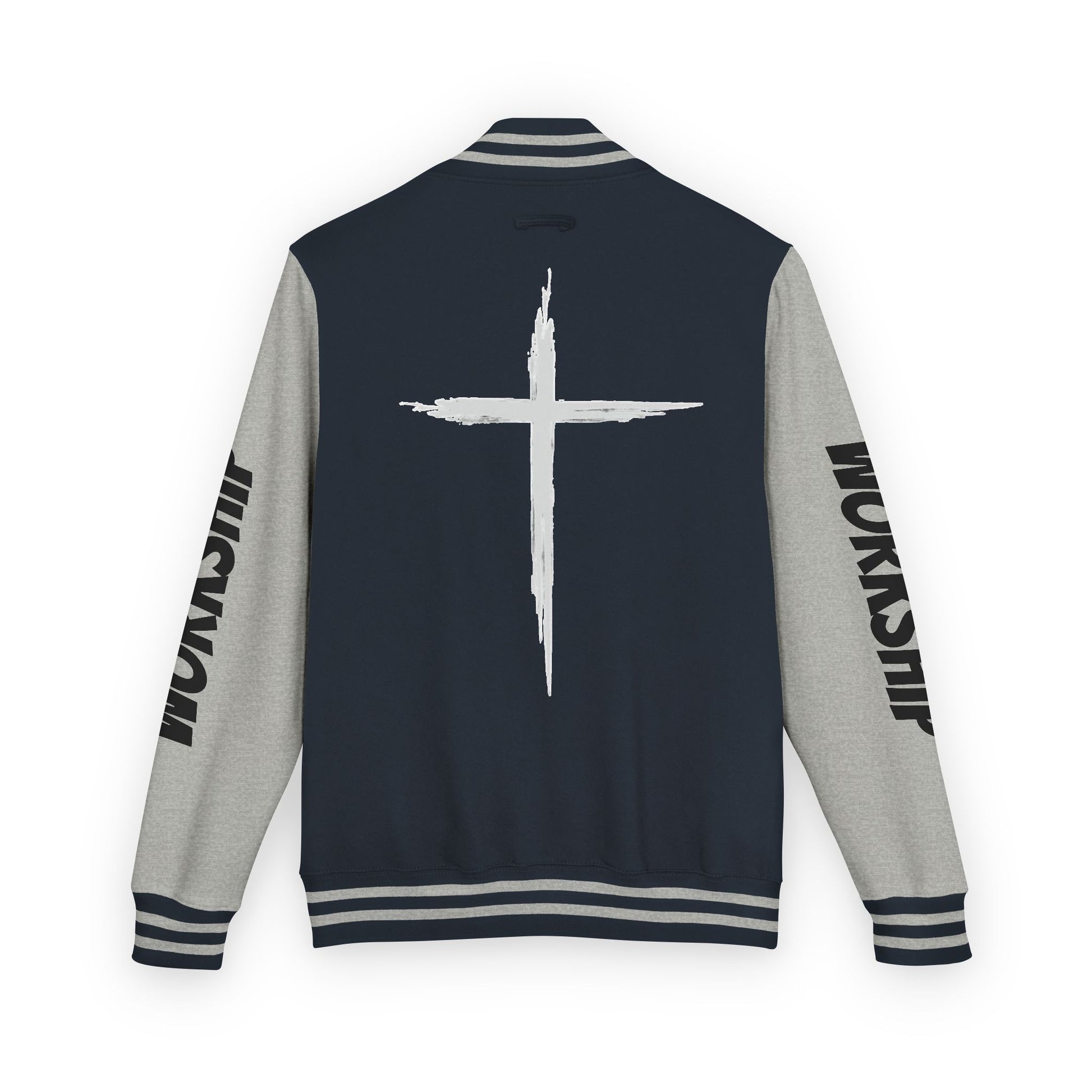 Minimilist Christian Heavyweight Letterman Jacket - Daylight Drip