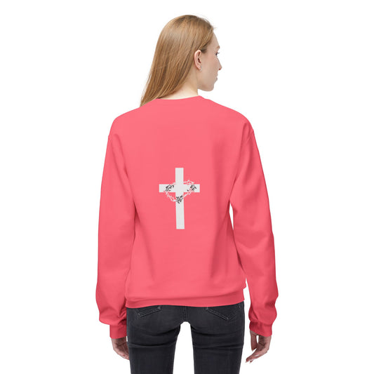 Faith-Inspired Crewneck Sweatshirt - "With God All Things Are Possible" - Daylight Drip