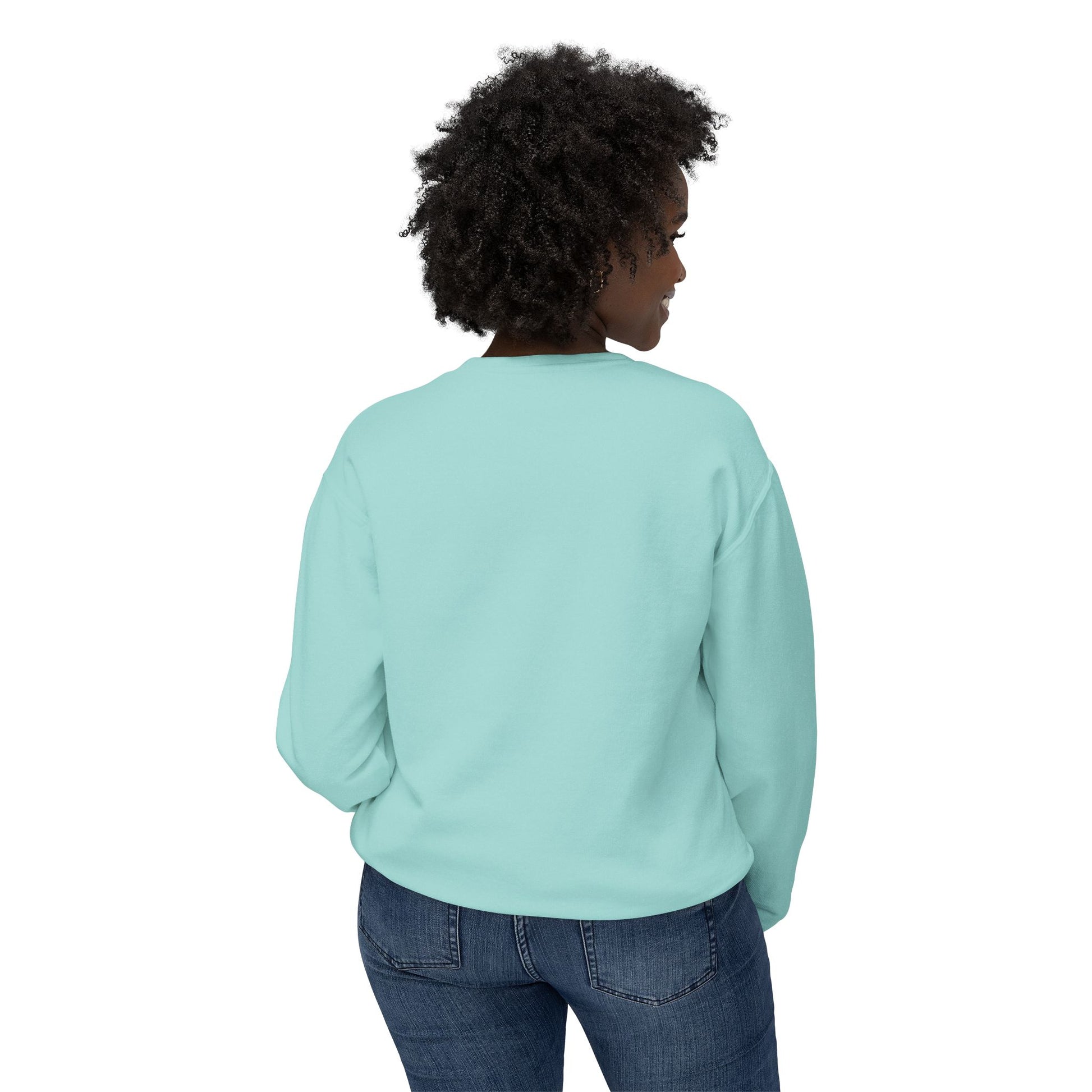 With God All Things Are Possible Lightweight Crewneck Sweatshirt - Daylight Drip
