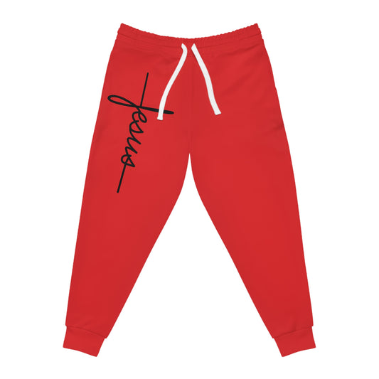 Stylish Jesus Athletic Red Joggers - Daylight Drip