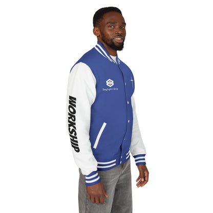 Minimilist Christian Heavyweight Letterman Jacket - Daylight Drip