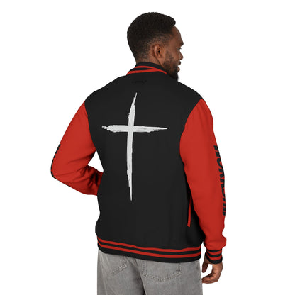 Minimilist Christian Heavyweight Letterman Jacket - Daylight Drip