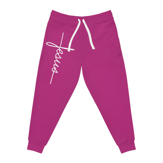 Stylish Jesus Athletic Pink Joggers - Daylight Drip
