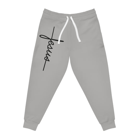 Stylish Jesus Athletic Light Grey Joggers - Daylight Drip