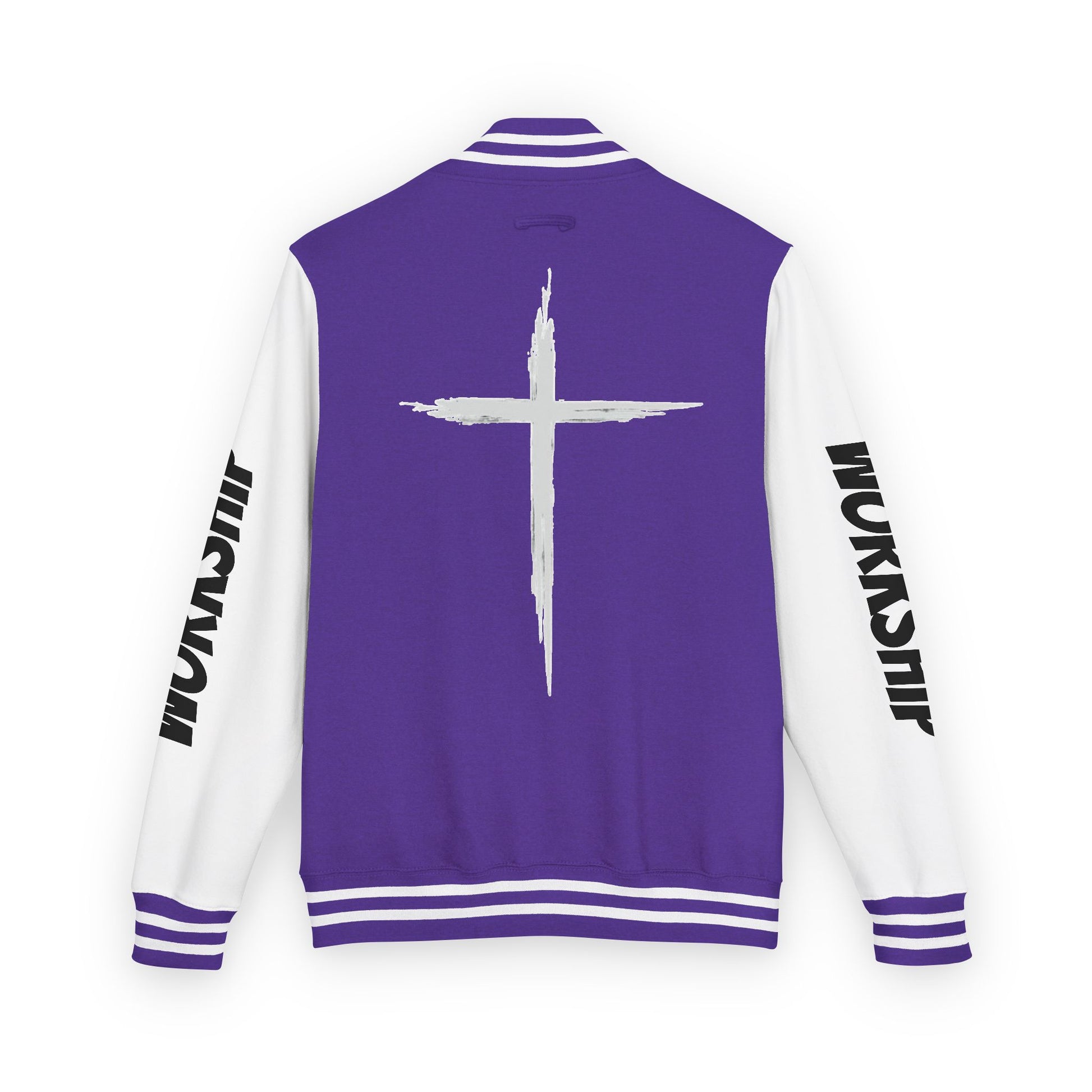 Minimilist Christian Heavyweight Letterman Jacket - Daylight Drip