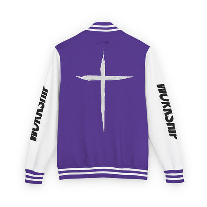 Minimilist Christian Heavyweight Letterman Jacket - Daylight Drip