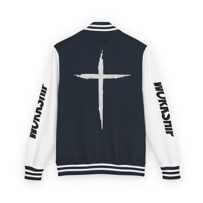 Minimilist Christian Heavyweight Letterman Jacket - Daylight Drip