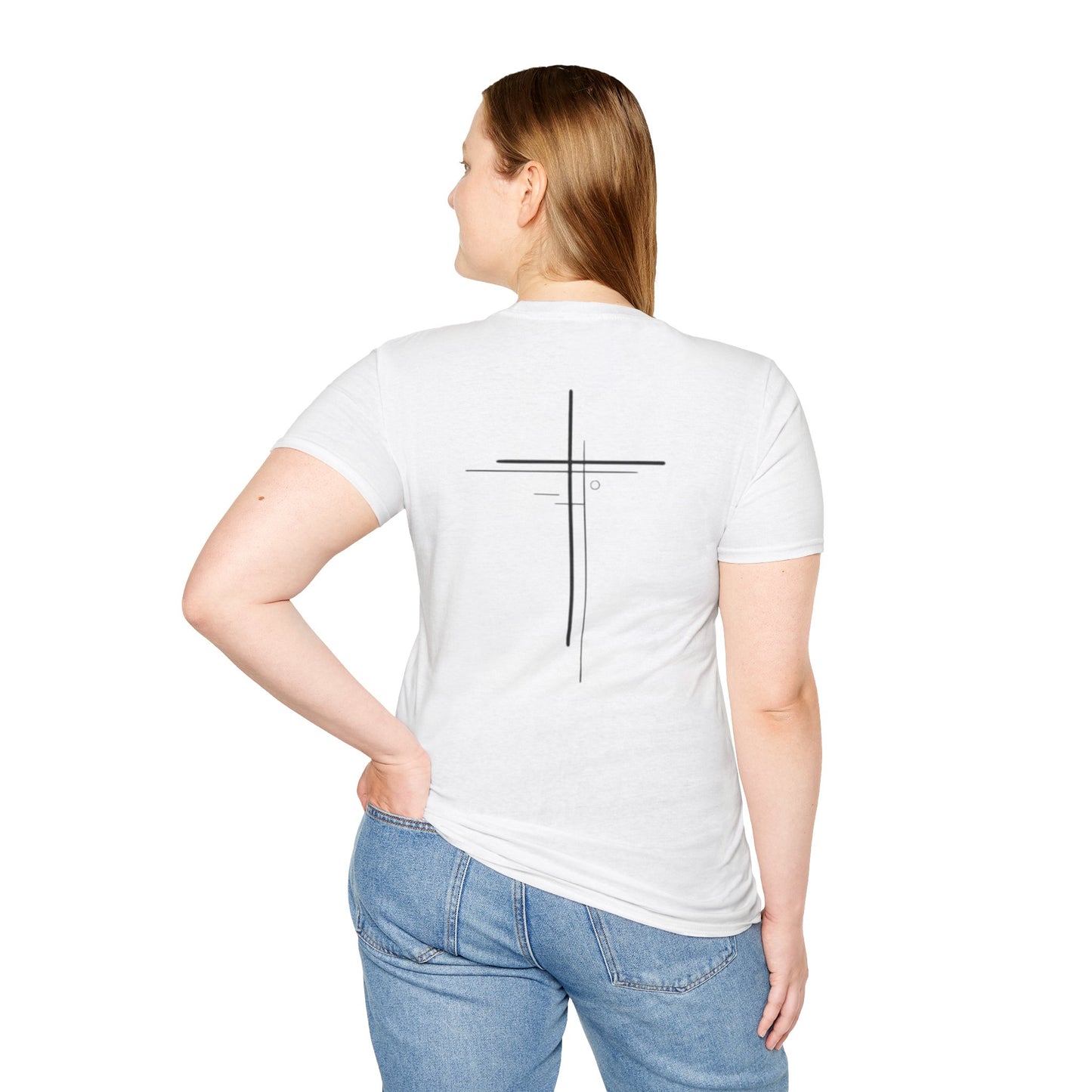 Inspirational Minimalist Motivational Cross T-Shirt